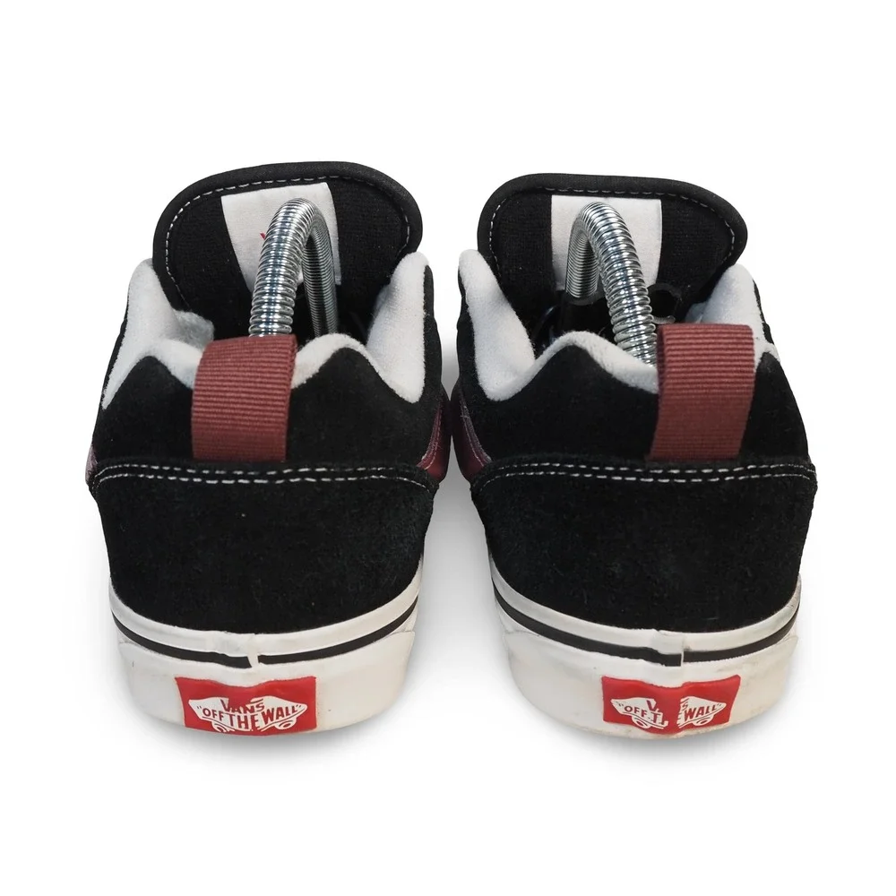 Vans Knu Skool Skate Shoes Black Port Suede Chunky Sneakers Womens 8.5 Mens 7